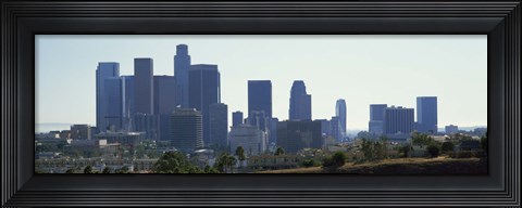 Framed Skyscrapers in a city, Los Angeles, California, USA 2009 Print