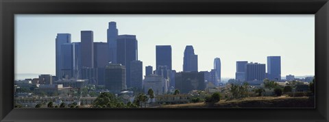 Framed Skyscrapers in a city, Los Angeles, California, USA 2009 Print