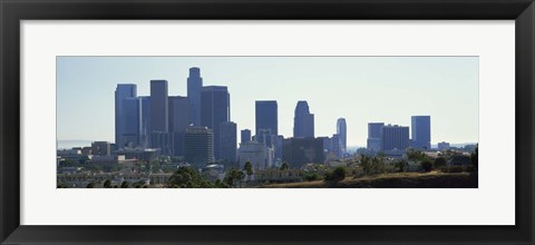 Framed Skyscrapers in a city, Los Angeles, California, USA 2009 Print