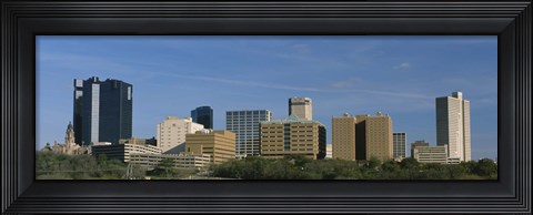 Framed Buildings in Fort Worth, Texas Print