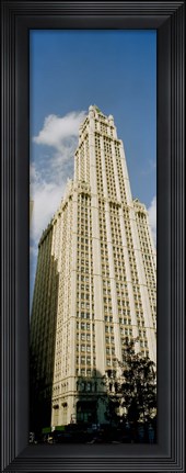 Framed Low angle view of a building, Woolworth Building, Manhattan, New York City, New York State, USA Print