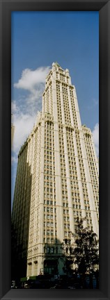 Framed Low angle view of a building, Woolworth Building, Manhattan, New York City, New York State, USA Print