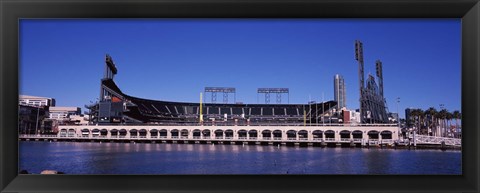 Framed Baseball park at the waterfront, AT&amp;T Park, 24 Willie Mays Plaza, San Francisco, California, USA Print