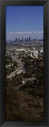 Framed Hollywood, Los Angeles, California (vertical) Print