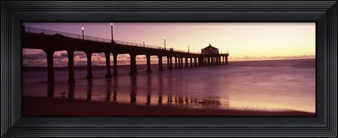 Framed Manhattan Beach Pier, California Print