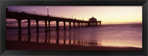 Framed Manhattan Beach Pier, California Print