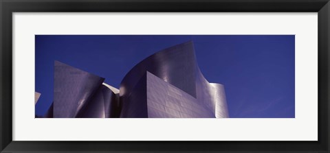 Framed Walt Disney Concert Hall Building Against a Blue Sky, Los Angeles Print