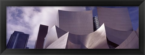 Framed Low angle view of Walt Disney Concert Hall, Los Angeles Print