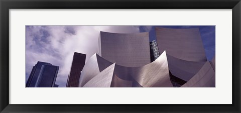 Framed Low angle view of Walt Disney Concert Hall, Los Angeles Print