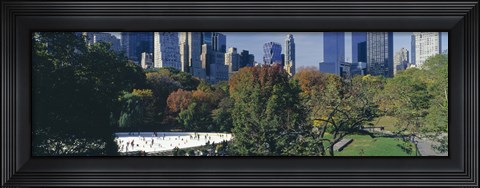 Framed Ice rink in a park, Wollman Rink, Central Park, Manhattan, New York City, New York State, USA 2010 Print