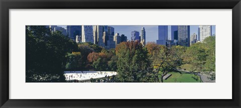 Framed Ice rink in a park, Wollman Rink, Central Park, Manhattan, New York City, New York State, USA 2010 Print