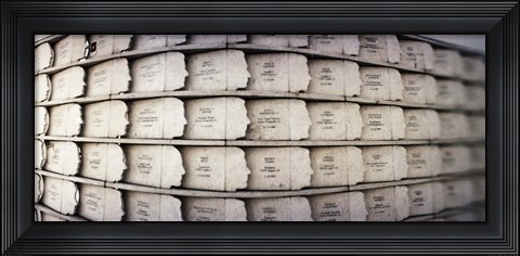 Framed September 11th memorial, Staten Island, New York City, New York State, USA Print