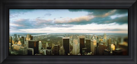 Framed Buildings in a city, Empire State Building, Manhattan, New York City, New York State, USA Print