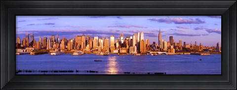 Framed Skyscrapers in a city, Manhattan, New York City, New York State, USA Print