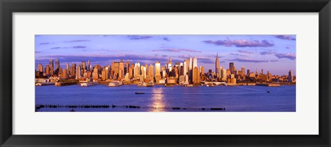 Framed Skyscrapers in a city, Manhattan, New York City, New York State, USA Print