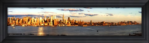 Framed View of Manhattan from New Jersey Print