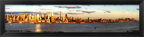 Framed View of Manhattan from New Jersey Print