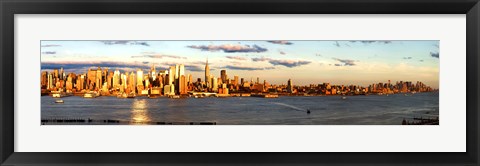 Framed View of Manhattan from New Jersey Print