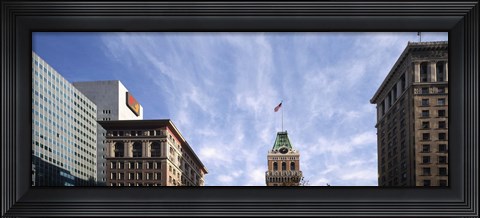 Framed Buildings in a city, Tribune Tower, Oakland, Alameda County, California, USA Print