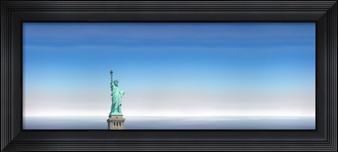 Framed Statue Of Liberty, Manhattan, New York City Print