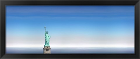 Framed Statue Of Liberty, Manhattan, New York City Print