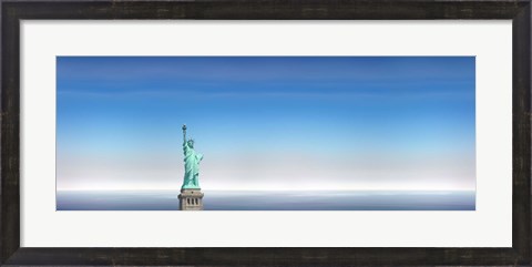 Framed Statue Of Liberty, Manhattan, New York City Print