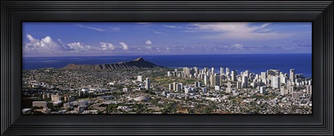 Framed Honolulu, Oahu, Honolulu County, Hawaii, USA 2010 Print