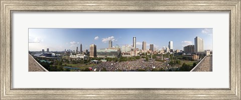 Framed Fourth of July Festival, Centennial Olympic Park, Atlanta, Georgia, USA Print