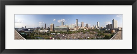 Framed Fourth of July Festival, Centennial Olympic Park, Atlanta, Georgia, USA Print