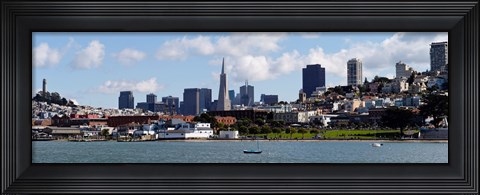 Framed City at the waterfront, Coit Tower, Telegraph Hill, San Francisco, California Print