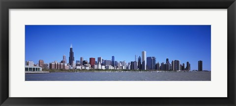 Framed Skyscrapers at the waterfront, Willis Tower, Shedd Aquarium, Chicago, Cook County, Illinois, USA 2011 Print