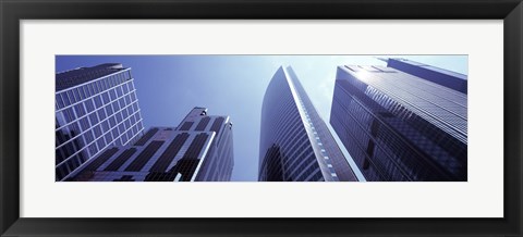 Framed Low angle view of skyscrapers, Chicago, Cook County, Illinois, USA Print