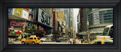 Framed 42nd Street, Eighth Avenue, Times Square, Manhattan, New York Print