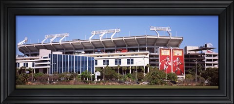 Framed Raymond James Stadium home of Tampa Bay Buccaneers, Tampa, Florida Print
