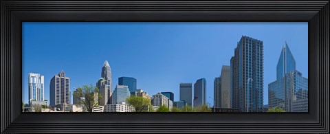 Framed Skyscrapers in Charlotte, North Carolina Print