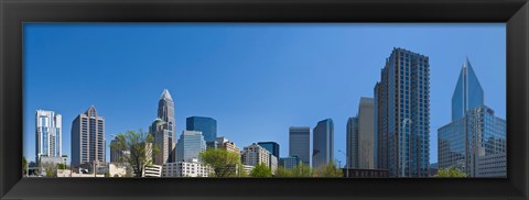 Framed Skyscrapers in Charlotte, North Carolina Print