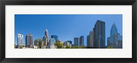 Framed Skyscrapers in Charlotte, North Carolina Print