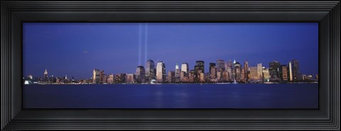 Framed Tribute in Light, World Trade Center, Lower Manhattan, Manhattan, New York City, New York State, USA Print
