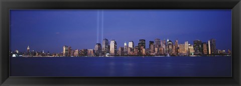 Framed Tribute in Light, World Trade Center, Lower Manhattan, Manhattan, New York City, New York State, USA Print