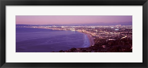 Framed View of Los Angeles downtown, California, USA Print