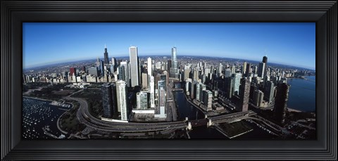 Framed Chicago Skyscrapers, Cook County, Illinois Print