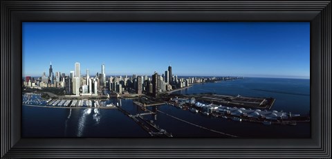 Framed Skyscrapers in a city, Willis Tower, Chicago, Cook County, Illinois Print