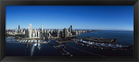 Framed Skyscrapers in a city, Willis Tower, Chicago, Cook County, Illinois Print