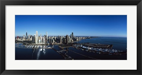 Framed Skyscrapers in a city, Willis Tower, Chicago, Cook County, Illinois Print