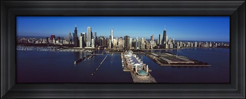 Framed Pier on a lake, Navy Pier, Chicago, Cook County, Illinois, USA 2011 Print