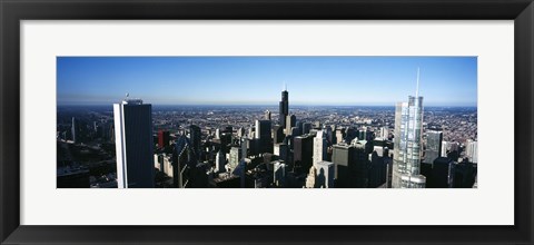 Framed Skyscrapers in a city, Trump Tower, Chicago, Cook County, Illinois, USA 2011 Print