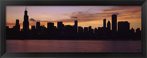 Framed Buildings on the Lake Michigan Waterfront, Chicago, Illinois, USA 2011 Print