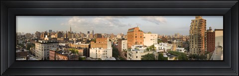 Framed Low rise buildings in a city, Manhattan, New York City, New York State, USA Print