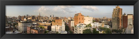 Framed Low rise buildings in a city, Manhattan, New York City, New York State, USA Print