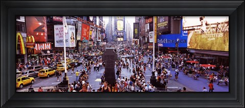 Framed People in a city, Times Square, Manhattan, New York City, New York State, USA Print